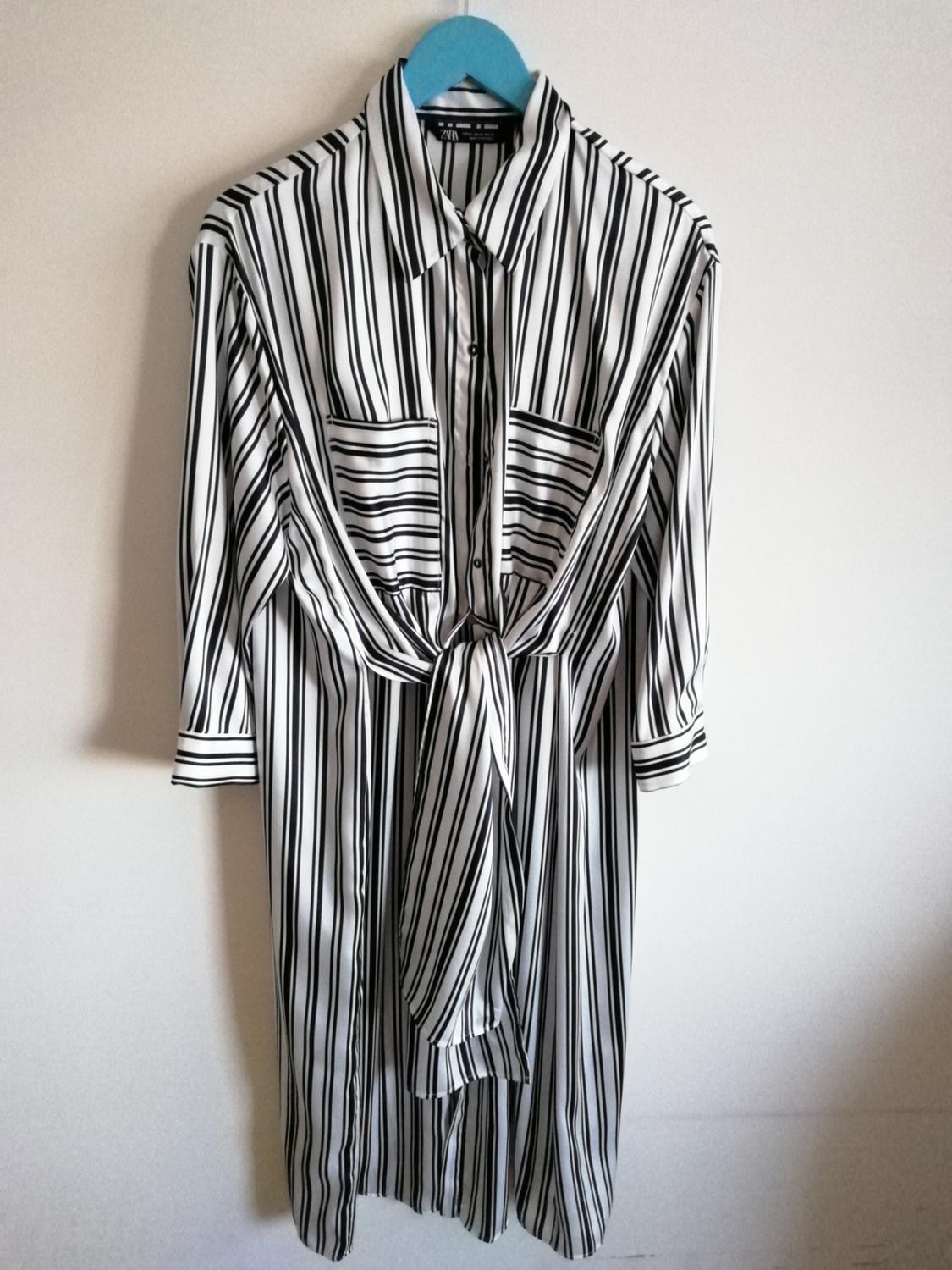 STRIPED SHIRT DRESS