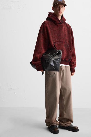 TIE-DYE PRINT SWEATSHIRT - Red by Zara