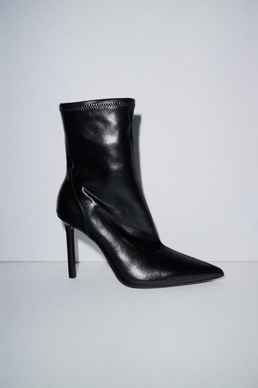 STILETTO HEEL ANKLE BOOTS - Black by Zara