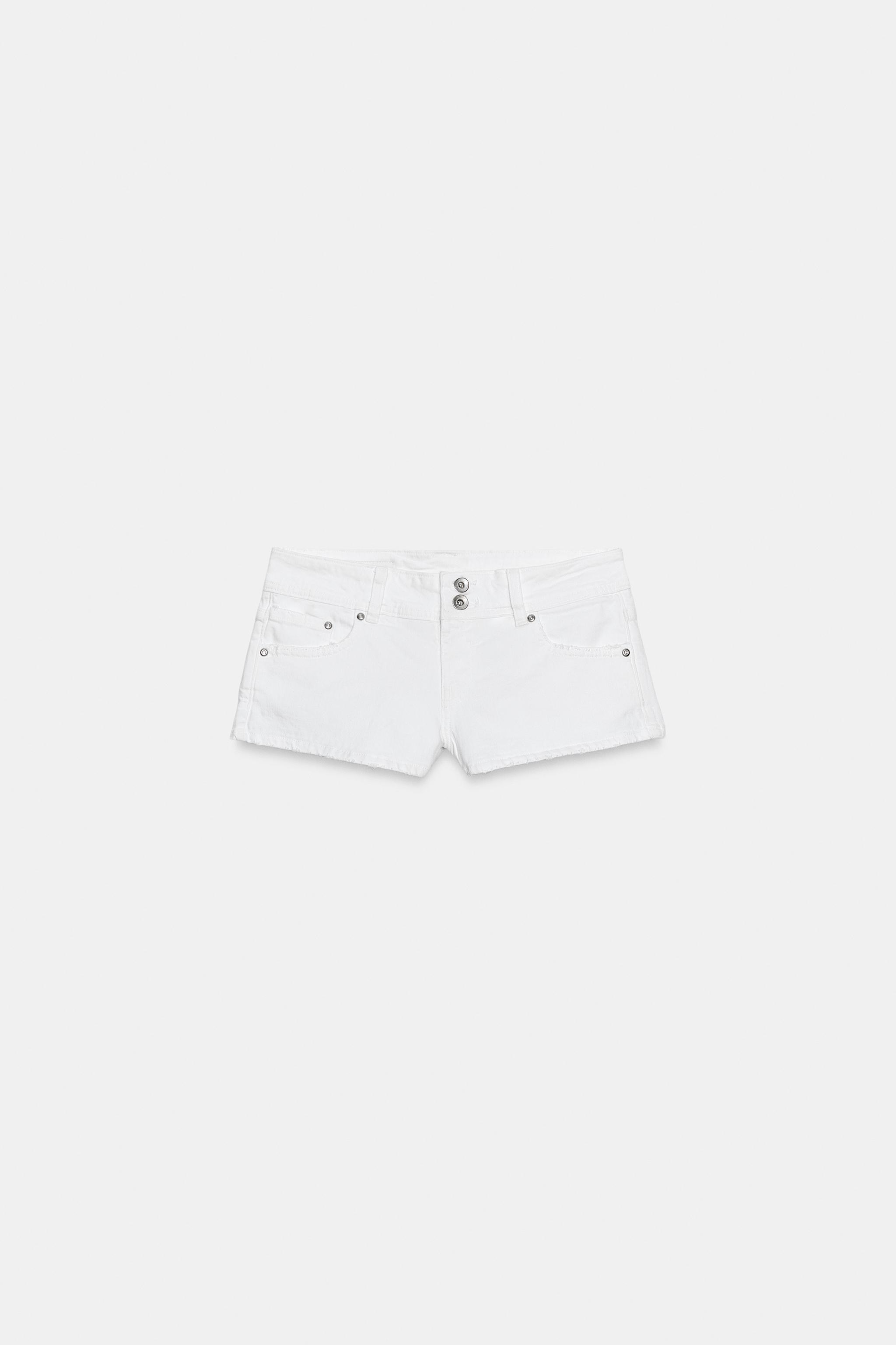 SHORT MINI EN DENIM TRF TAILLE BASSE