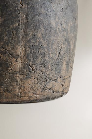 VASE CÉRAMIQUE TEXTURE USÉE - Noir de Zara - Image 3