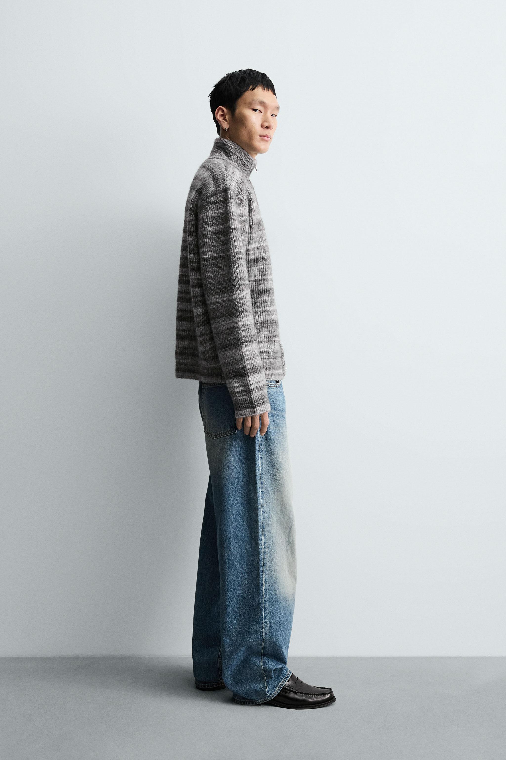 GILET EN MAILLE JACQUARD À RAYURES