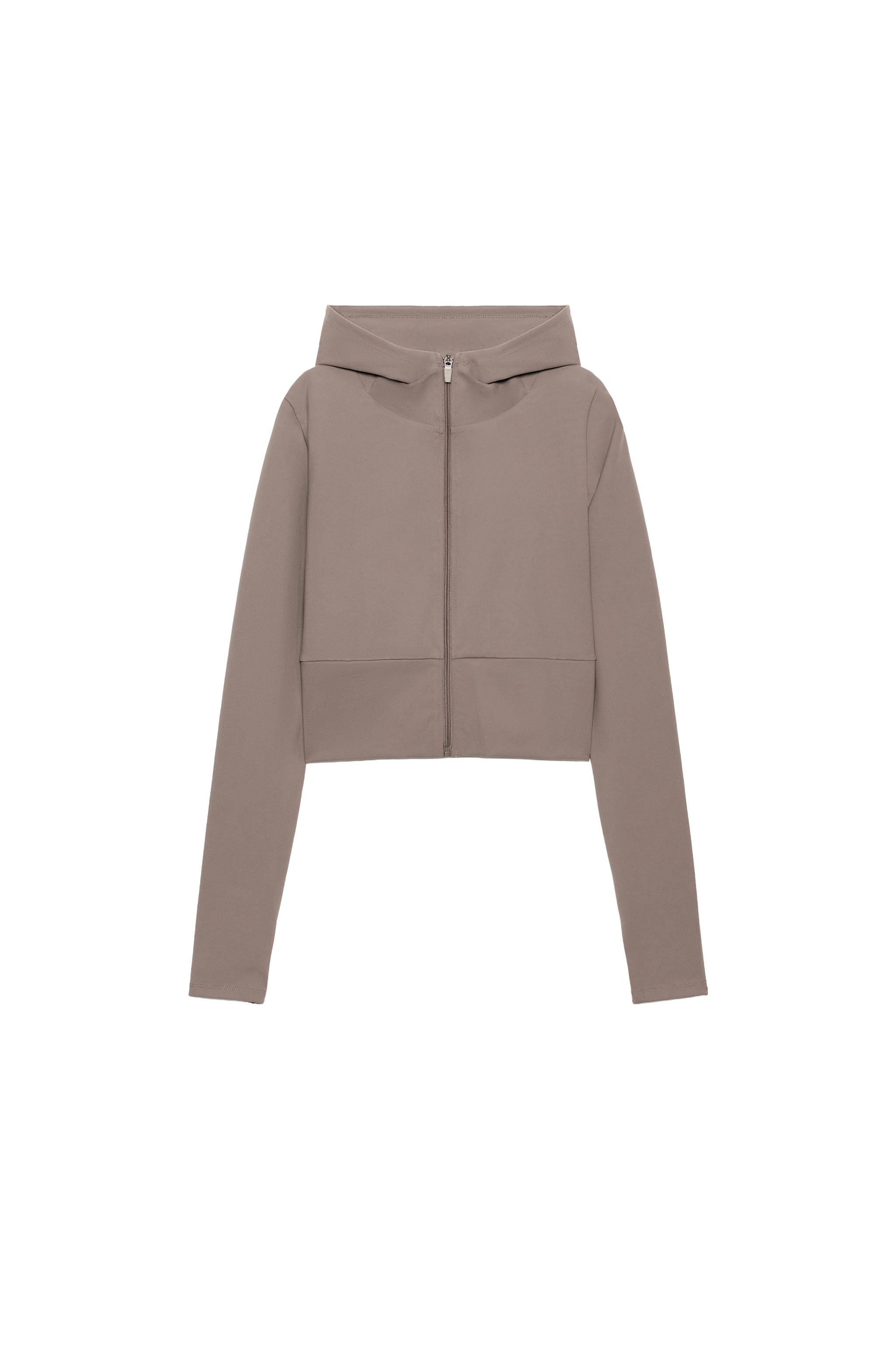 CHAQUETA STRETCH CAPUCHA CREMALLERA