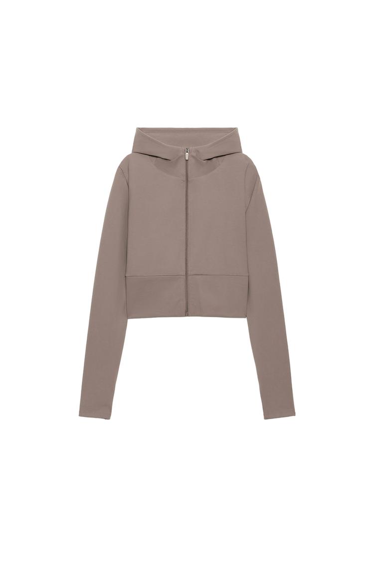 Chaqueta stretch capucha cremallera