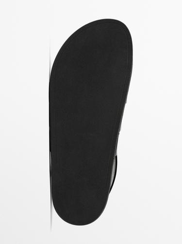 Zara Nappa strappy sandals - Black - Image 0