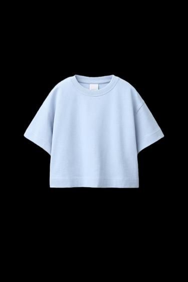 CAMISETA LISA HEAVY WEIGHT - Azul claro de Zara - Imagen 0