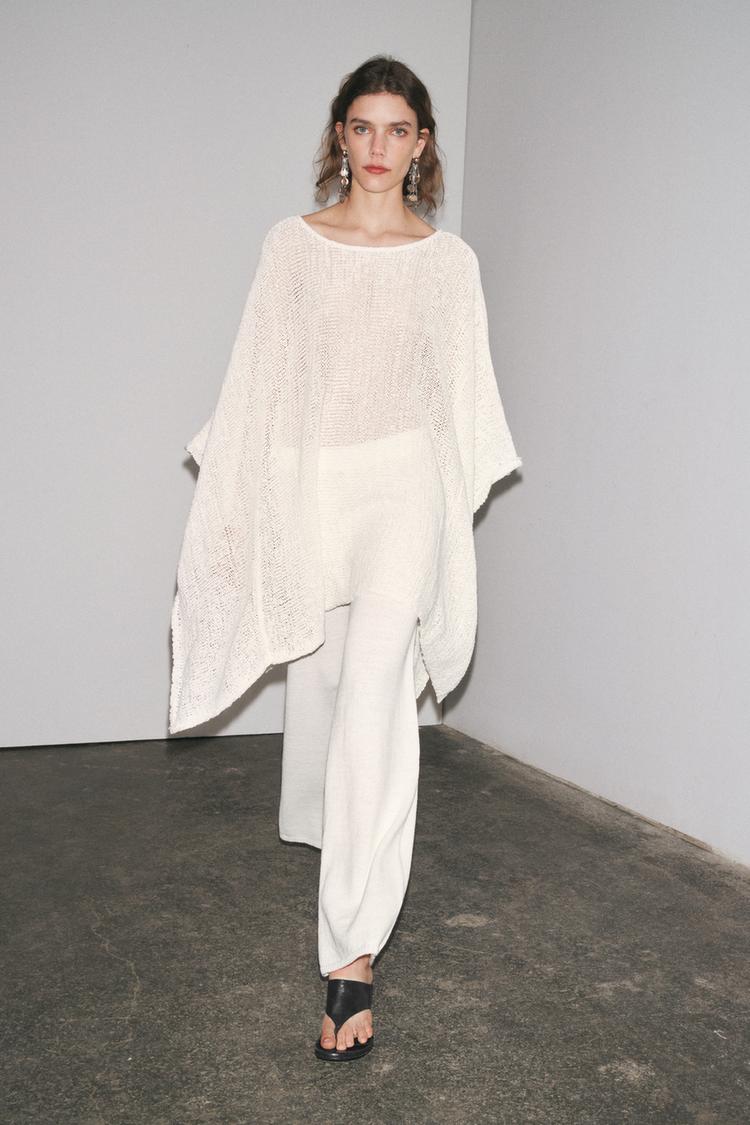 WIDE LEG KNIT PANTS