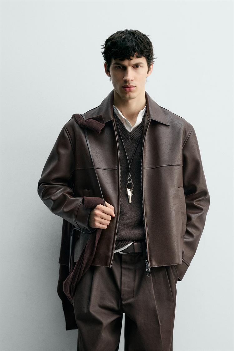ZARA LEATHER EFFECT JACKET