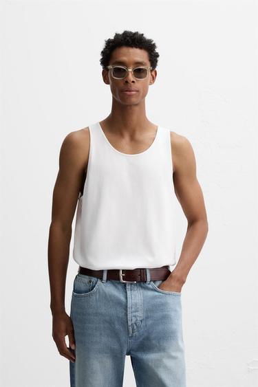 TANKTOP IM RELAXED FIT - Weiß von Zara
