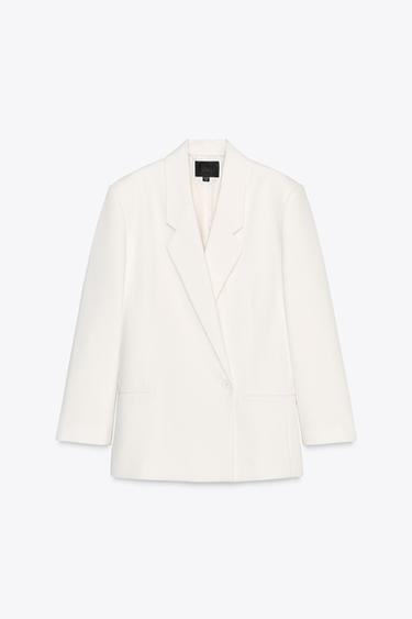BLAZER OVERSIZE - Blanco de Zara