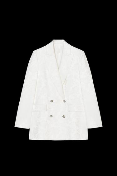 DOPPELREIHIGER JACQUARD-BLAZER - Cremefarben von Zara - Bild 0