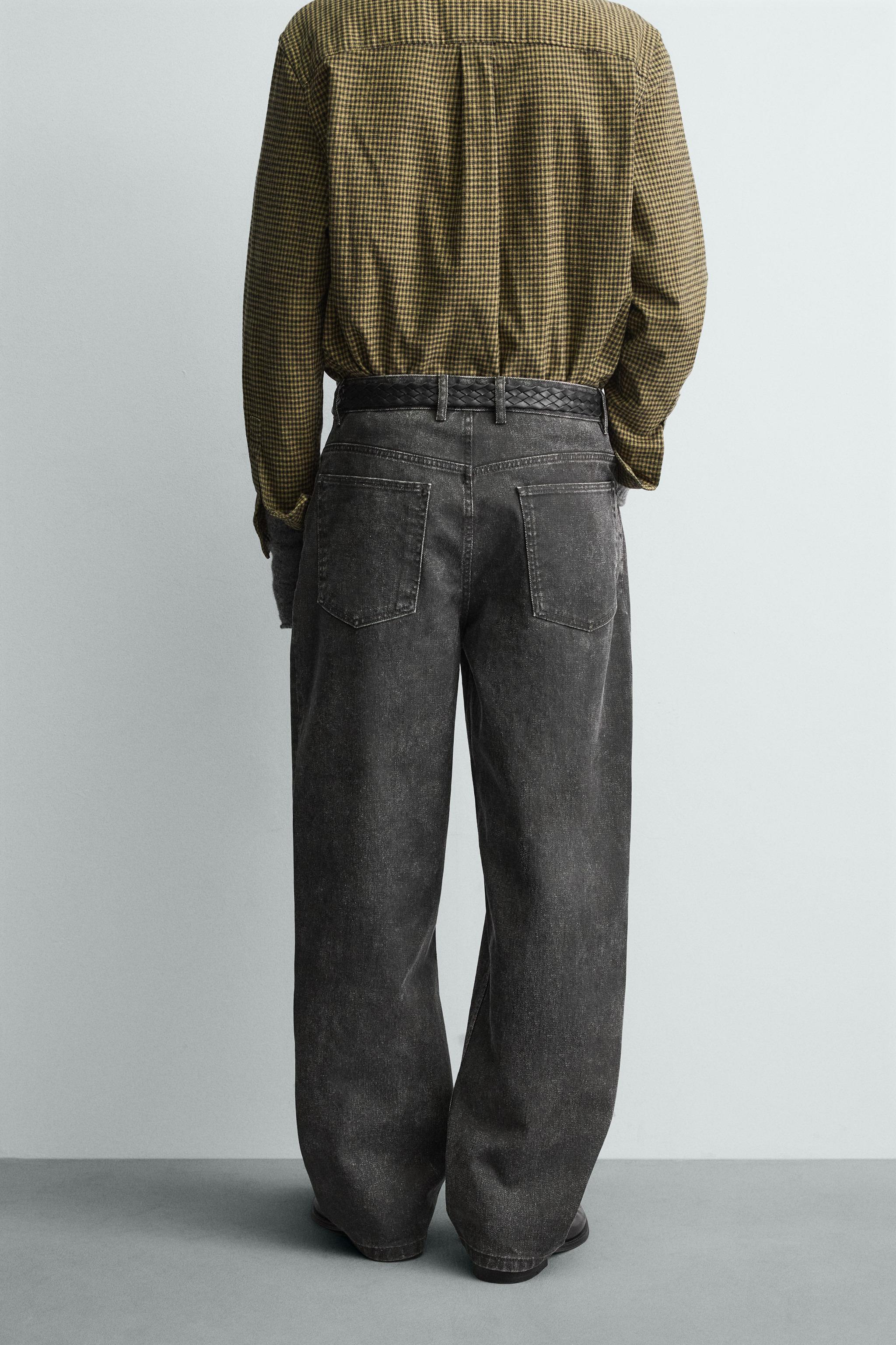 ワックスフィニッシュパンツ - ブラック | ZARA Japan / 日本