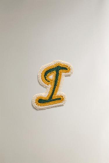 Zara COTTON LETTER I PATCH - Multicolored - Image 0