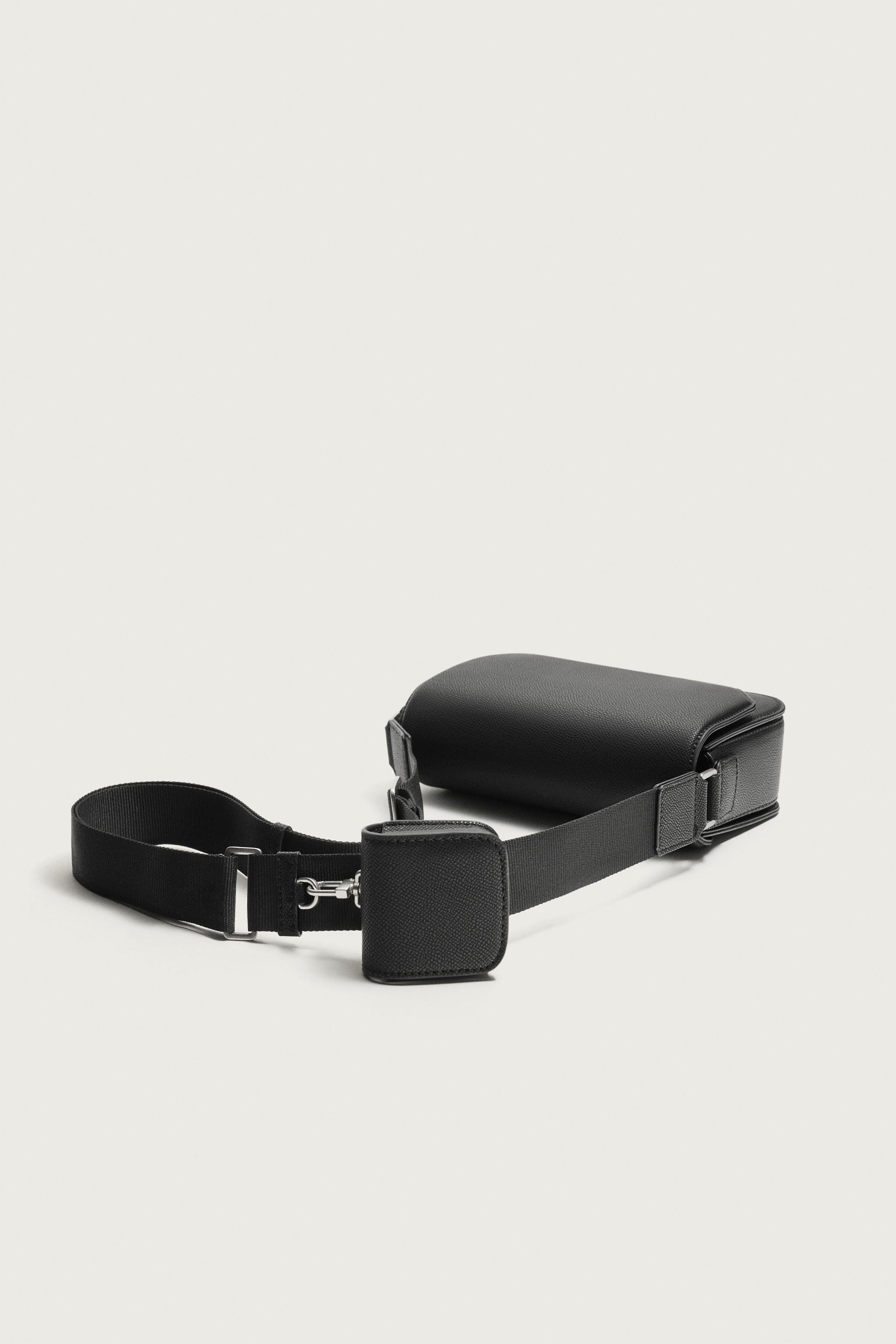 TEXTURED CROSSBODY BAG — Black (alternate view)