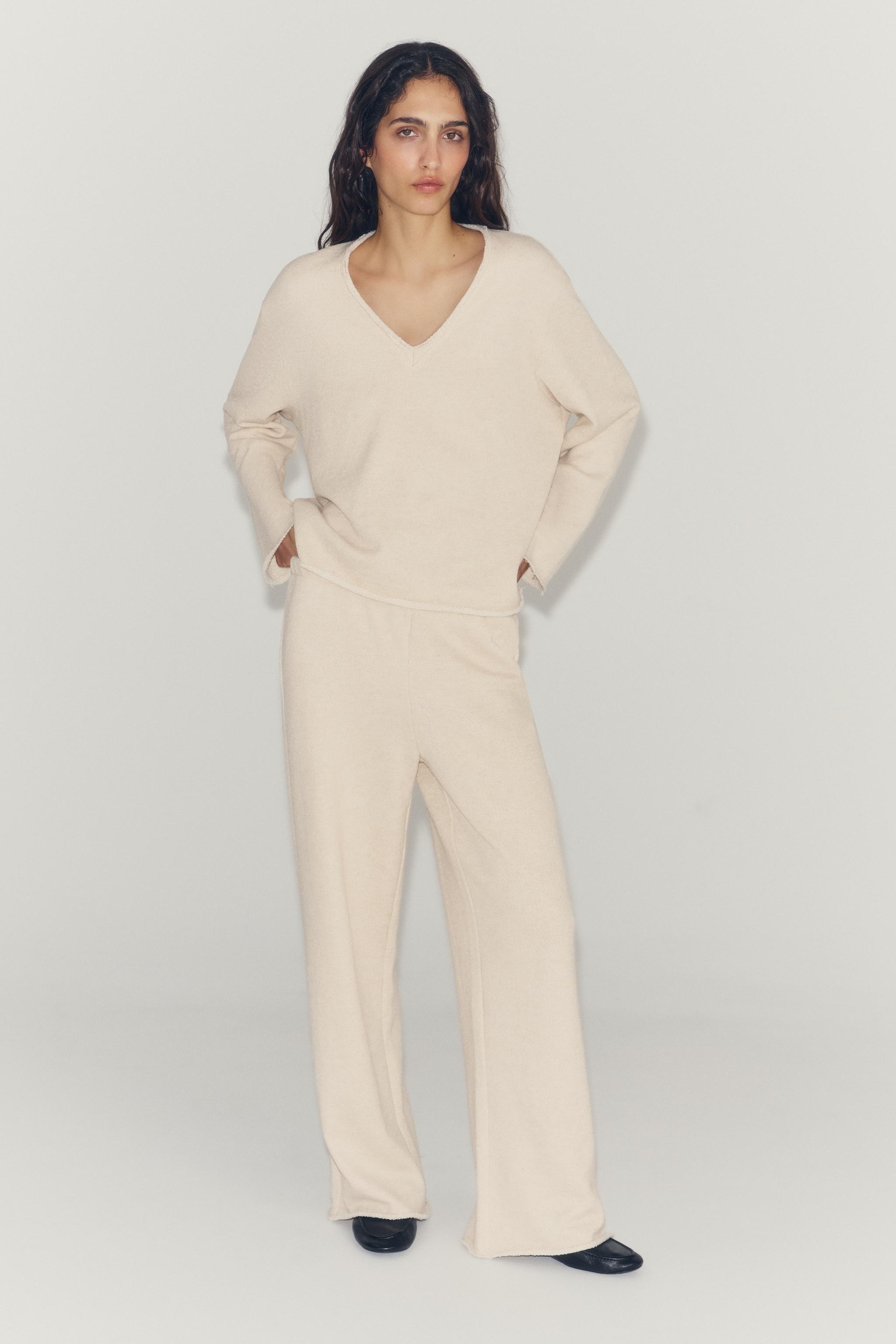 Zara RAW EDGE SWEATSHIRT