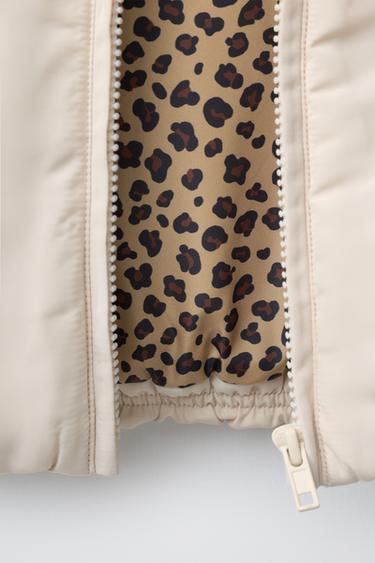 BLOUSON BOMBER À PIÈCES ANIMAL PRINT - Écru de Zara - Image 8