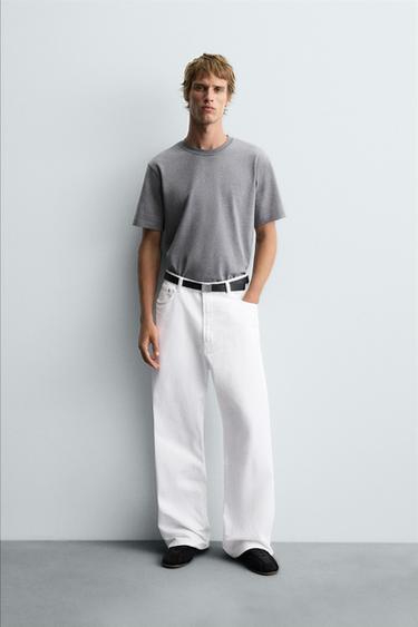 JEANS BAGGY FIT - Blanco de Zara