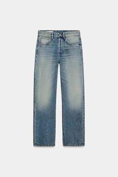 TRF MID-WAIST BOYFRIEND JEANS - Navy blue by Zara - Image 1