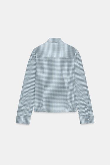 TAILORED CHECK SHIRT - Blue/White by Zara - Image 5