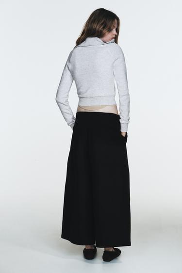 JUPE-CULOTTE - Noir de Zara - Image 4