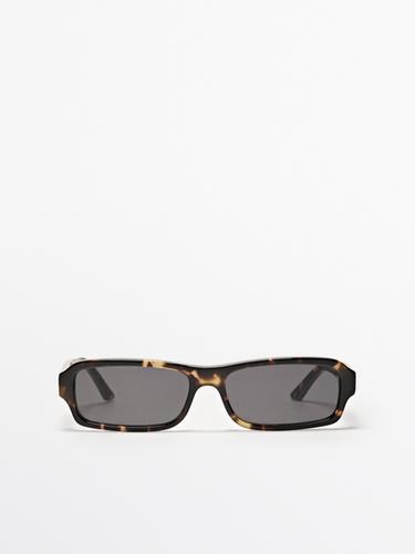 Lunettes de soleil allongées - Marron de Zara - Image 0