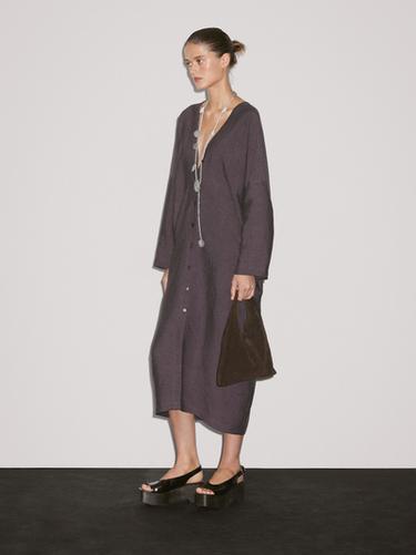 Zara Long tunic dress - Purple
