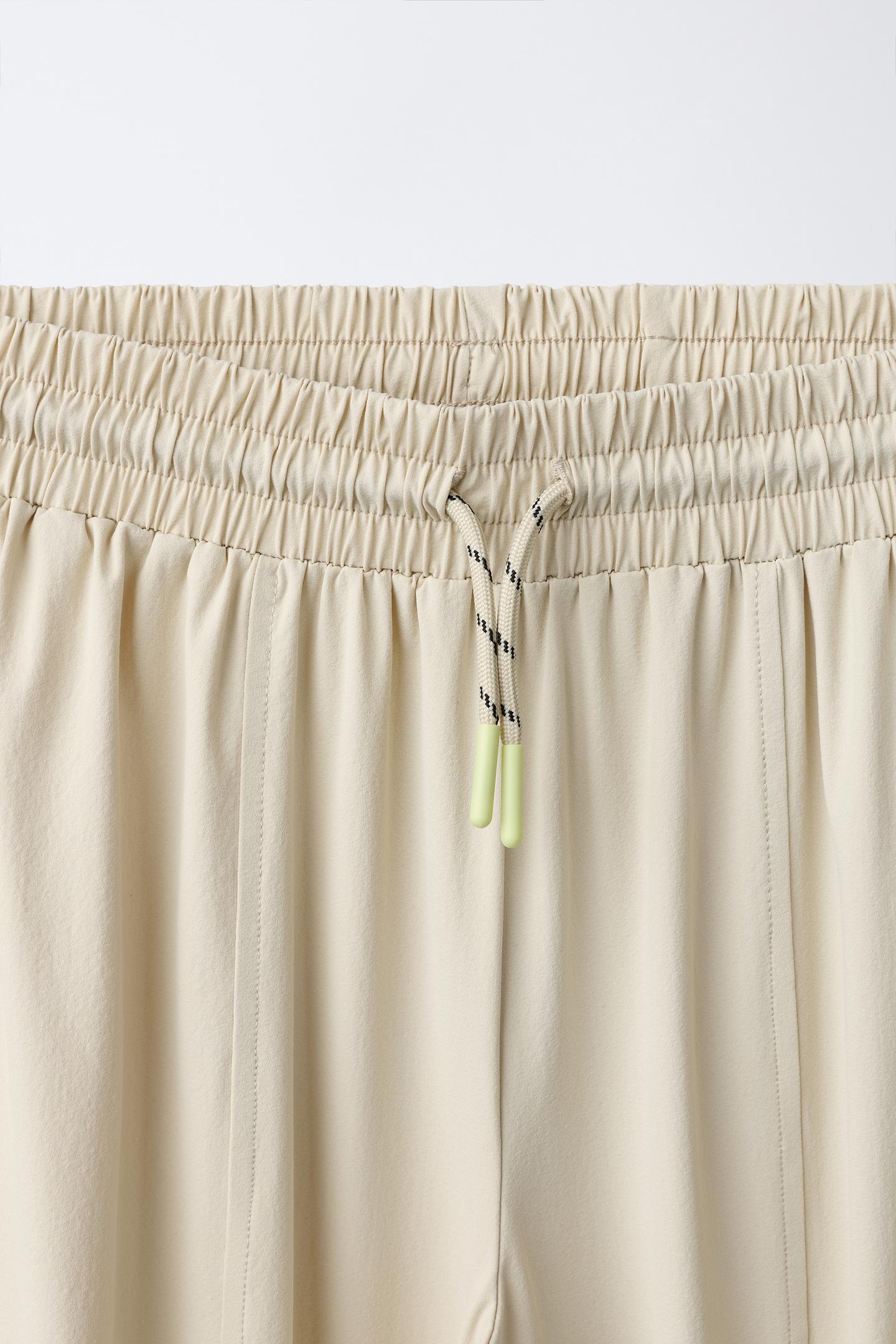 Детские брюки Zara Technical Cargo, цвет: Песочный — фото 3