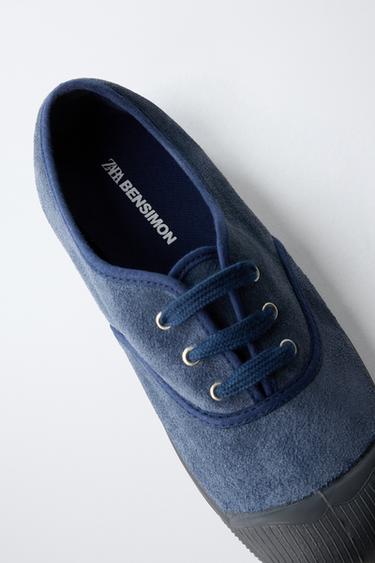 LEATHER PLIMSOLLS BENSIMON ® X ZARA - Blue by Zara - Image 6
