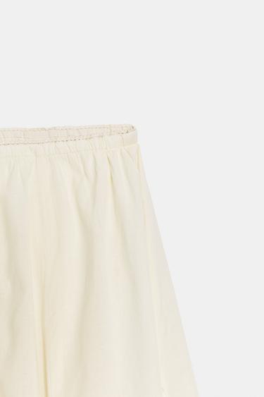 JUPE MI-LONGUE DOUBLE ÉPAISSEUR - Écru de Zara - Image 5