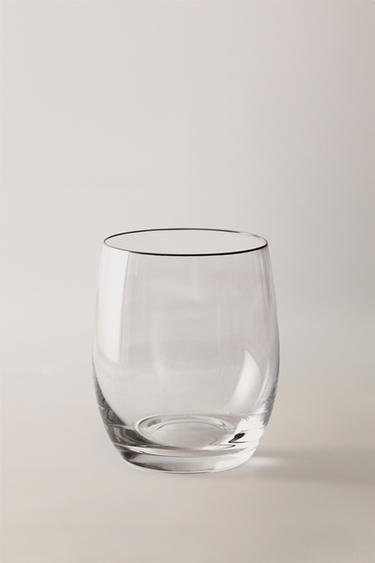 VERRE CRISTALLIN BORD ARGENTÉ - Argent de Zara - Image 4
