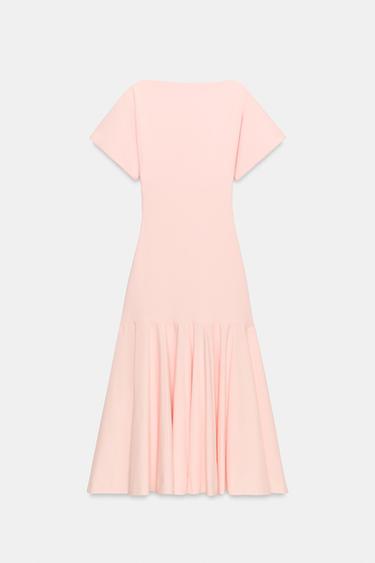 INTERLOCK BLEND DRESS - Pastel pink by Zara