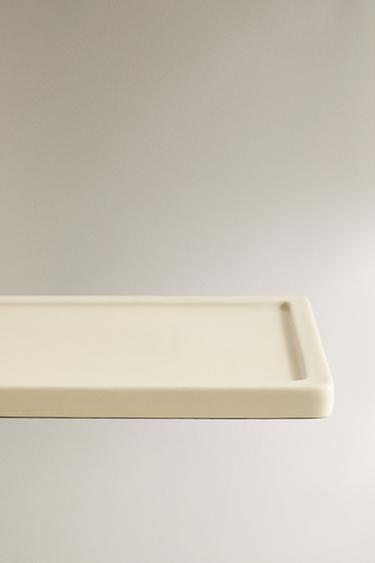 PLATEAU DE BAIN RECTANGULAIRE CÉRAMIQUE - Écru de Zara - Image 3