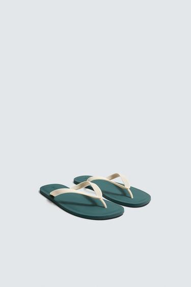 SANDAAL MET BANDJES - Veelkleurig van Zara