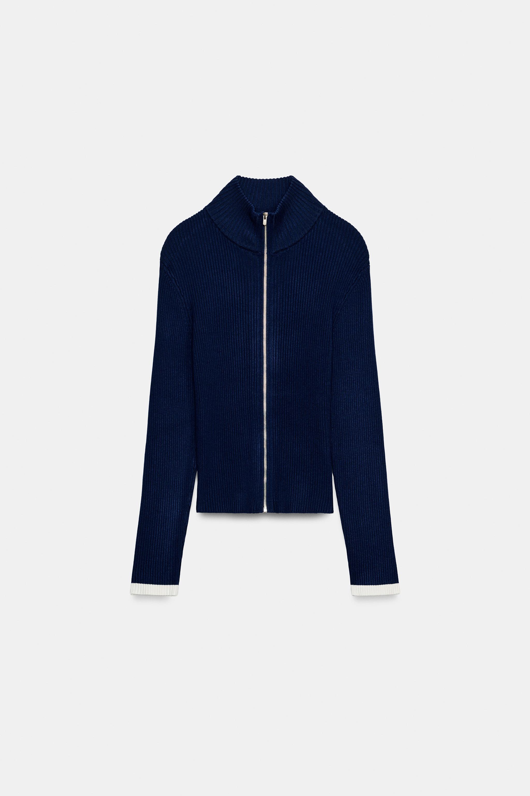 RIB KNIT CARDIGAN