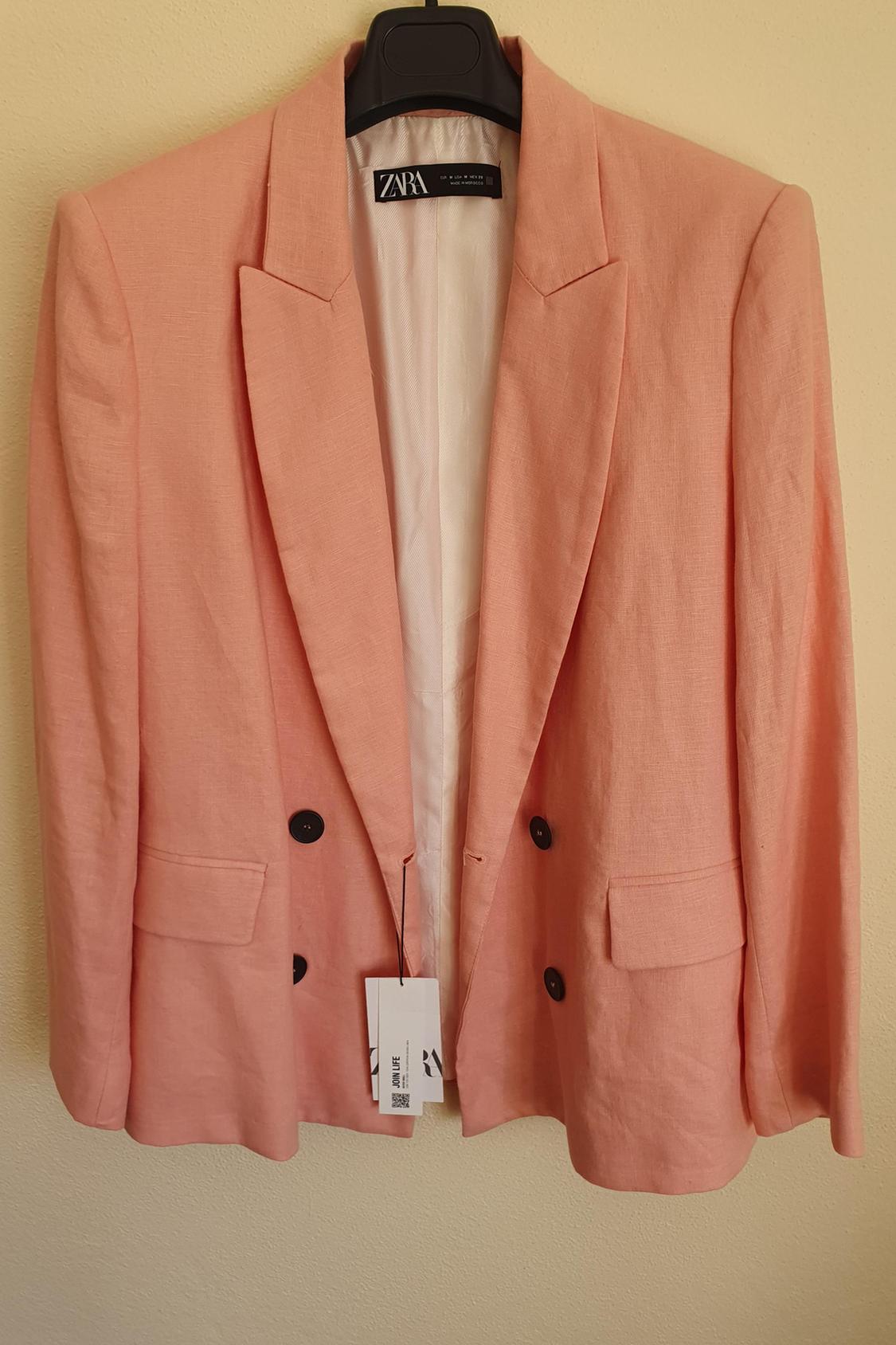 LINEN CROSSOVER BLAZER