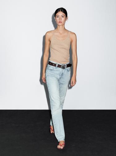 Top tirantes vigoré 100% algodón - Arena de Zara - Imagen 0