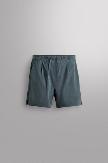 PANTALONES CORTOS TÉCNICOS TRAINING - Azul medio de Zara
