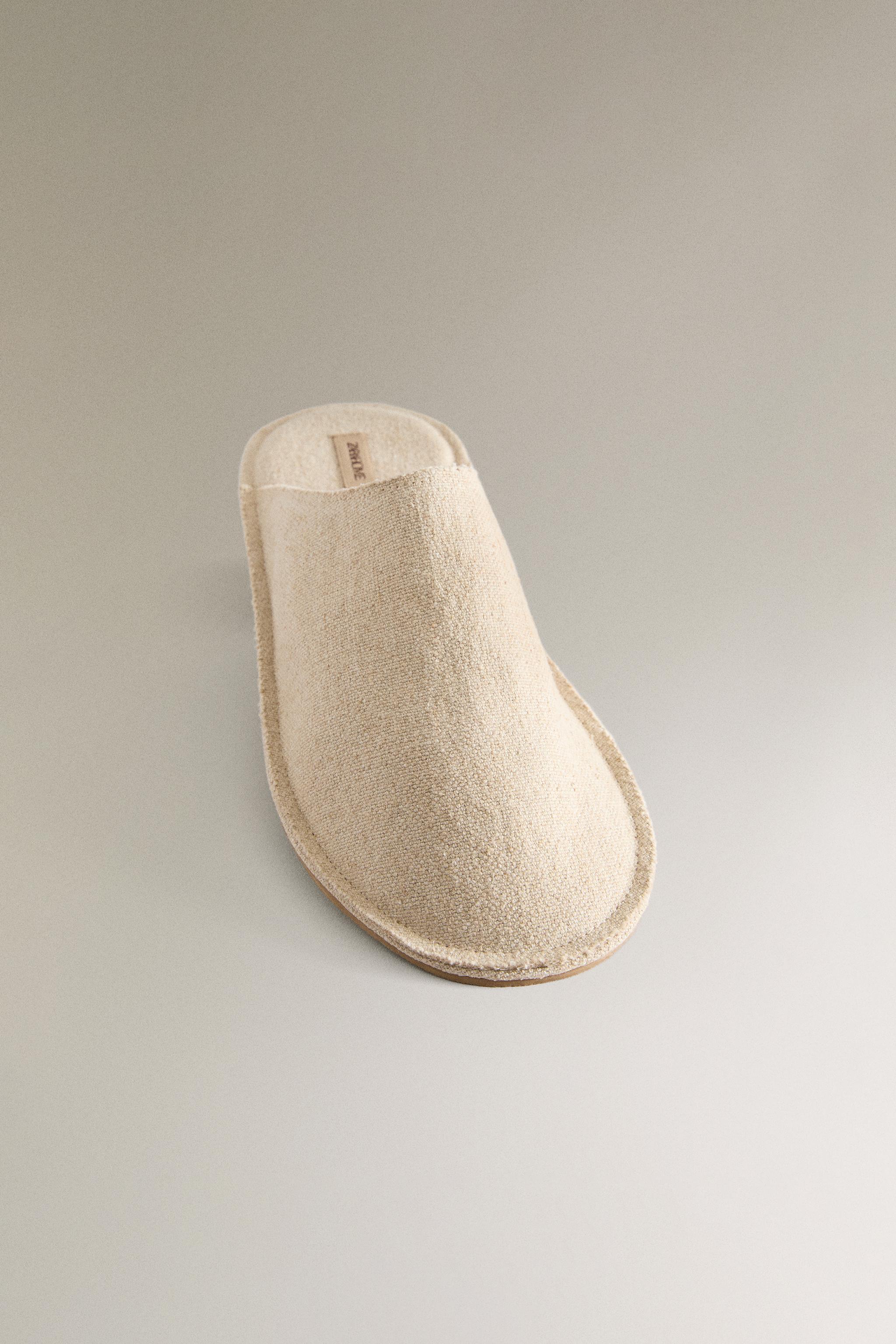 LINEN SLIPPERS
