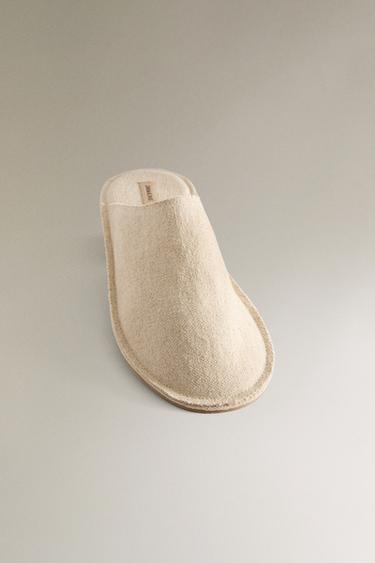 LINEN SLIPPERS - Beige by Zara - Image 5