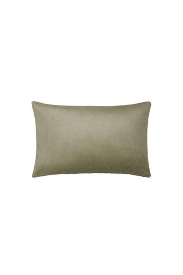 CAPA DE ALMOFADA DE LÃ - Verde da Zara