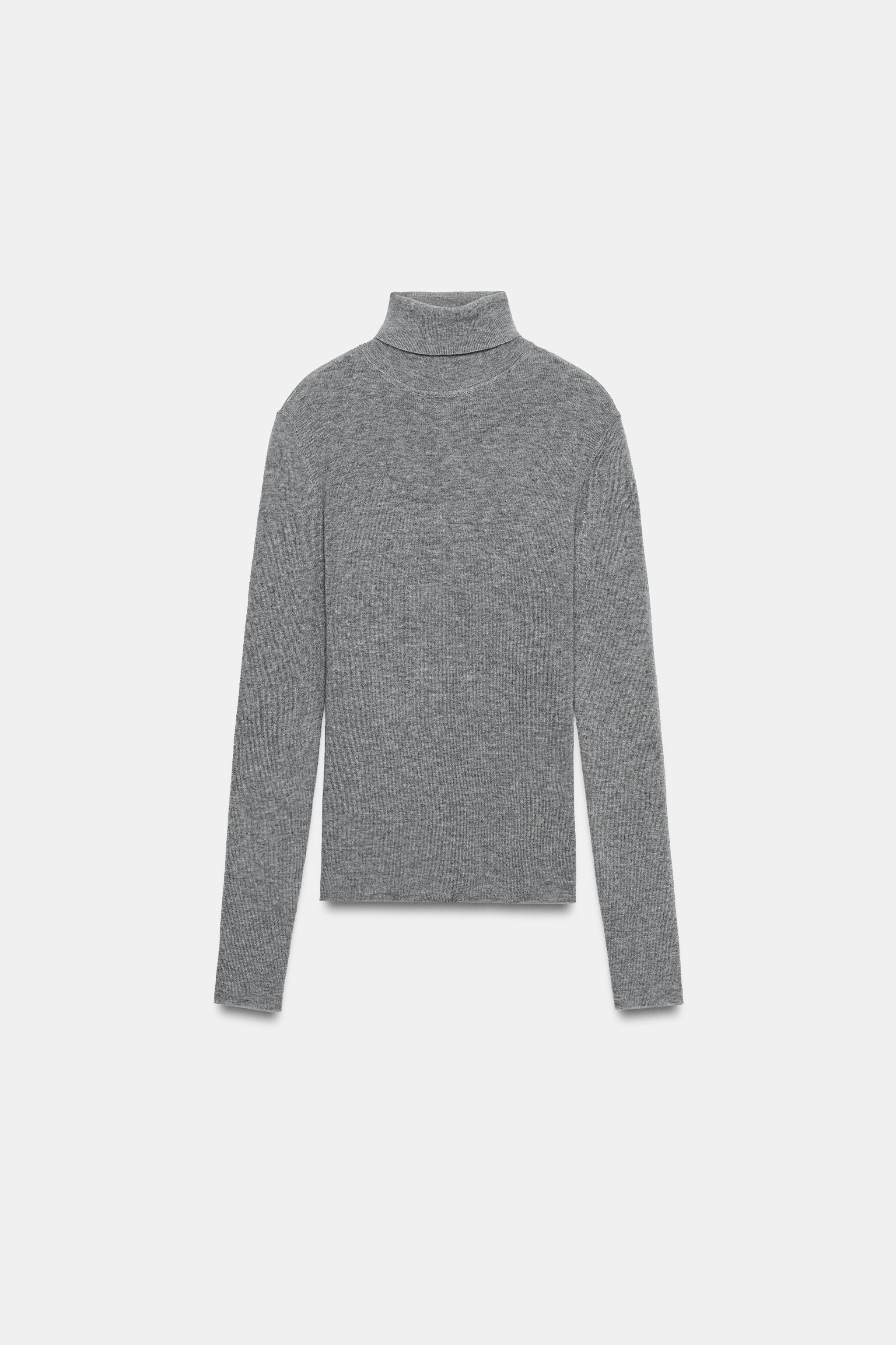 PULL EN MAILLE FINE À COL MONTANT