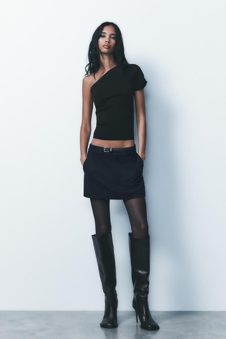 Falda Pantalon Bershka Negra Faldapantalón Bershka Falda PantalÃ³n