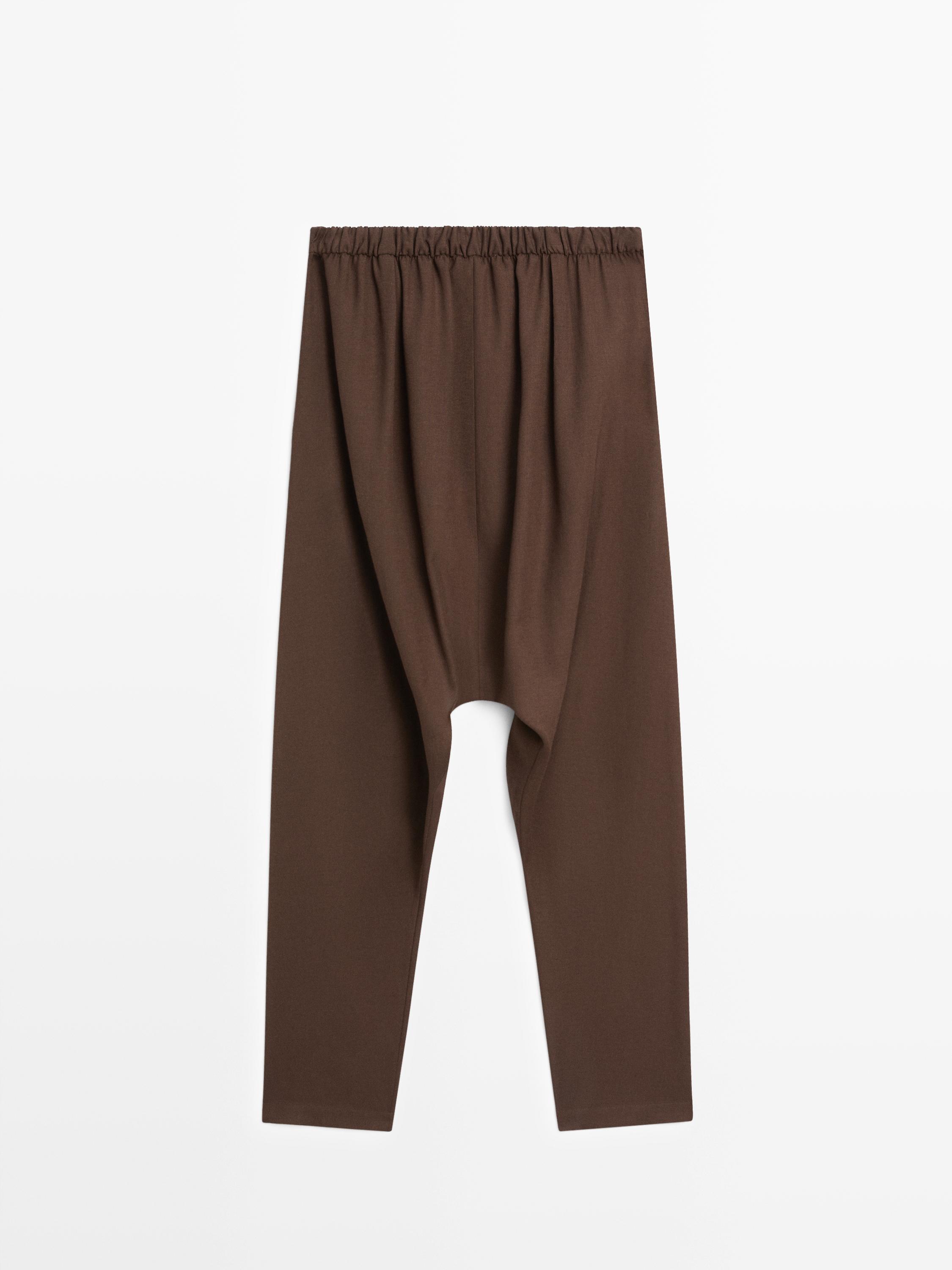 Pantalon baggy plissé