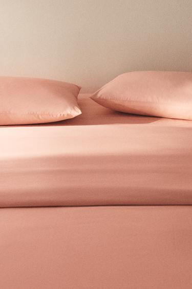 HOUSSE DE COUETTE PERCALE DE COTON (200 FILS) - Corail de Zara - Image 4