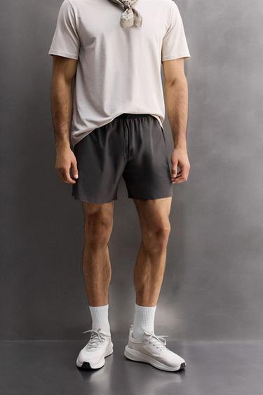 Zara BASIC TRAINING SHORTS - Anthracite grey