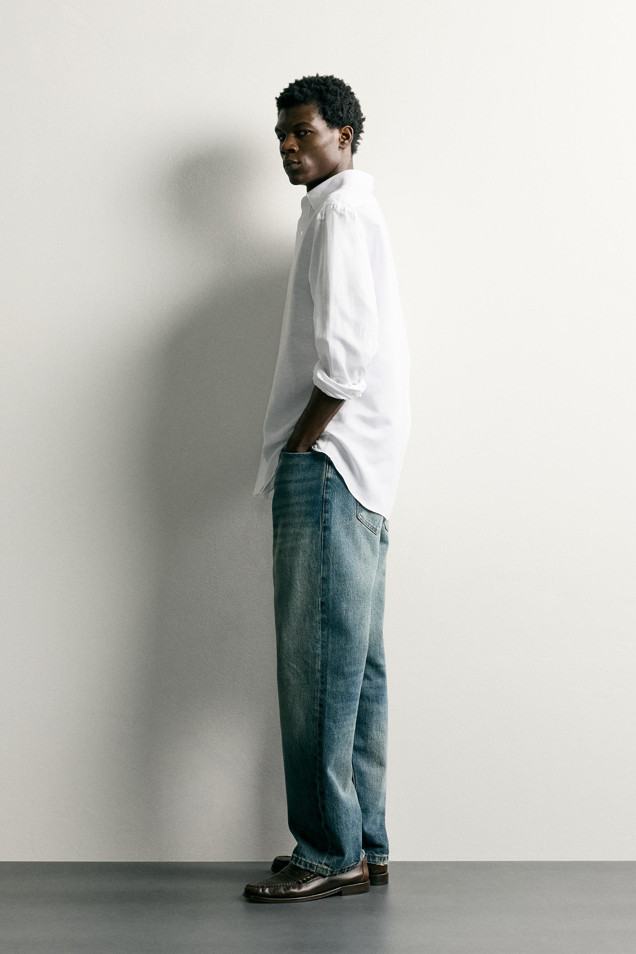 COTTON-LINEN REGULAR FIT SHIRT
