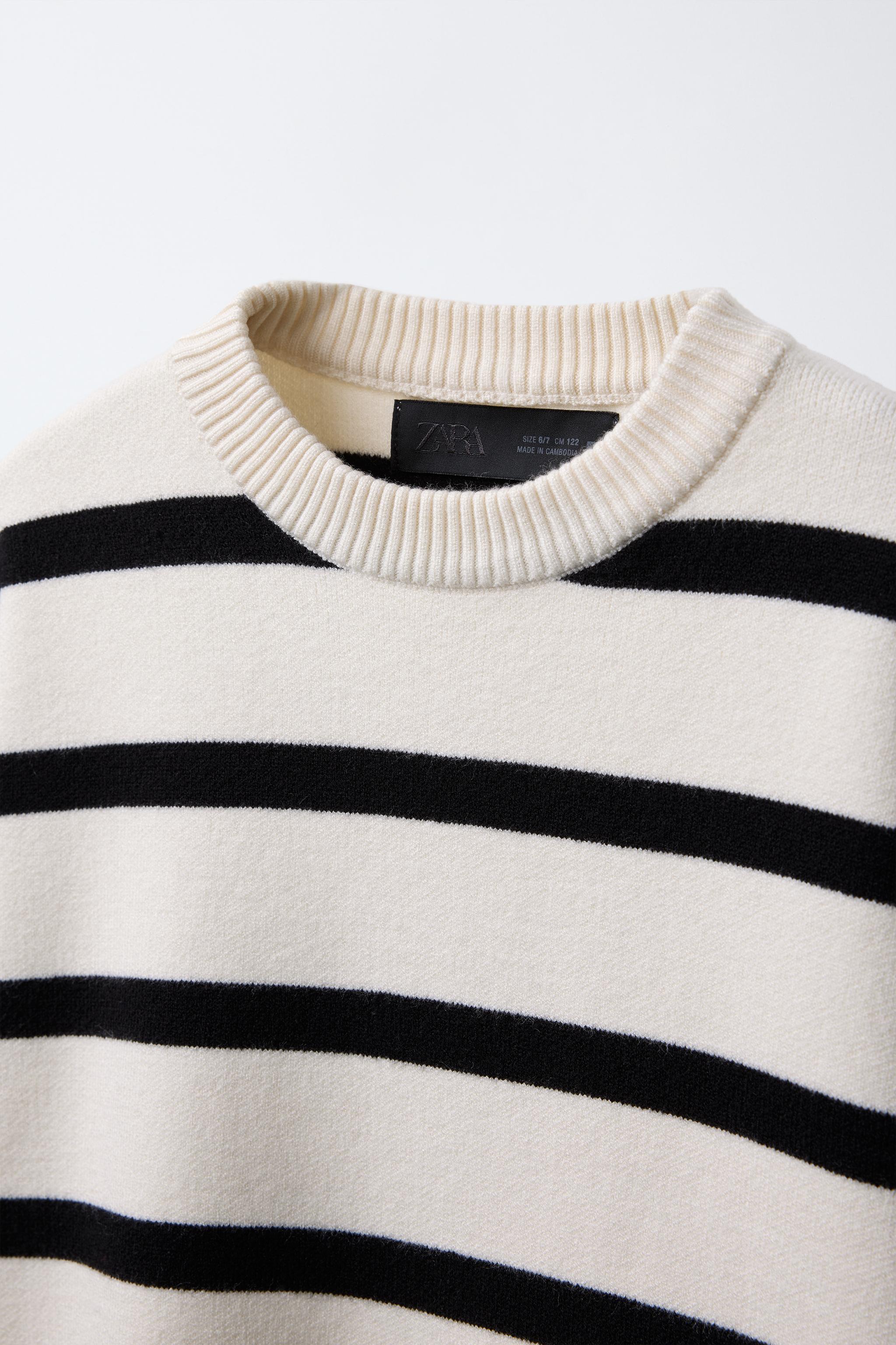 SOFT KNIT SWEATER - Black / White | ZARA United States SOFT KNIT SWEATER - Black / White | ZARA United States