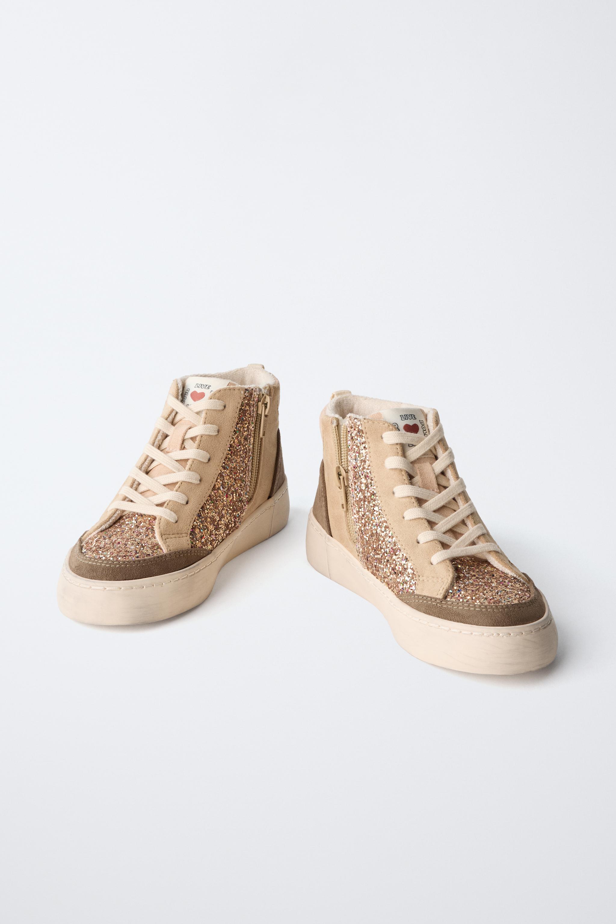 SPARKLY HIGH TOP SNEAKERS