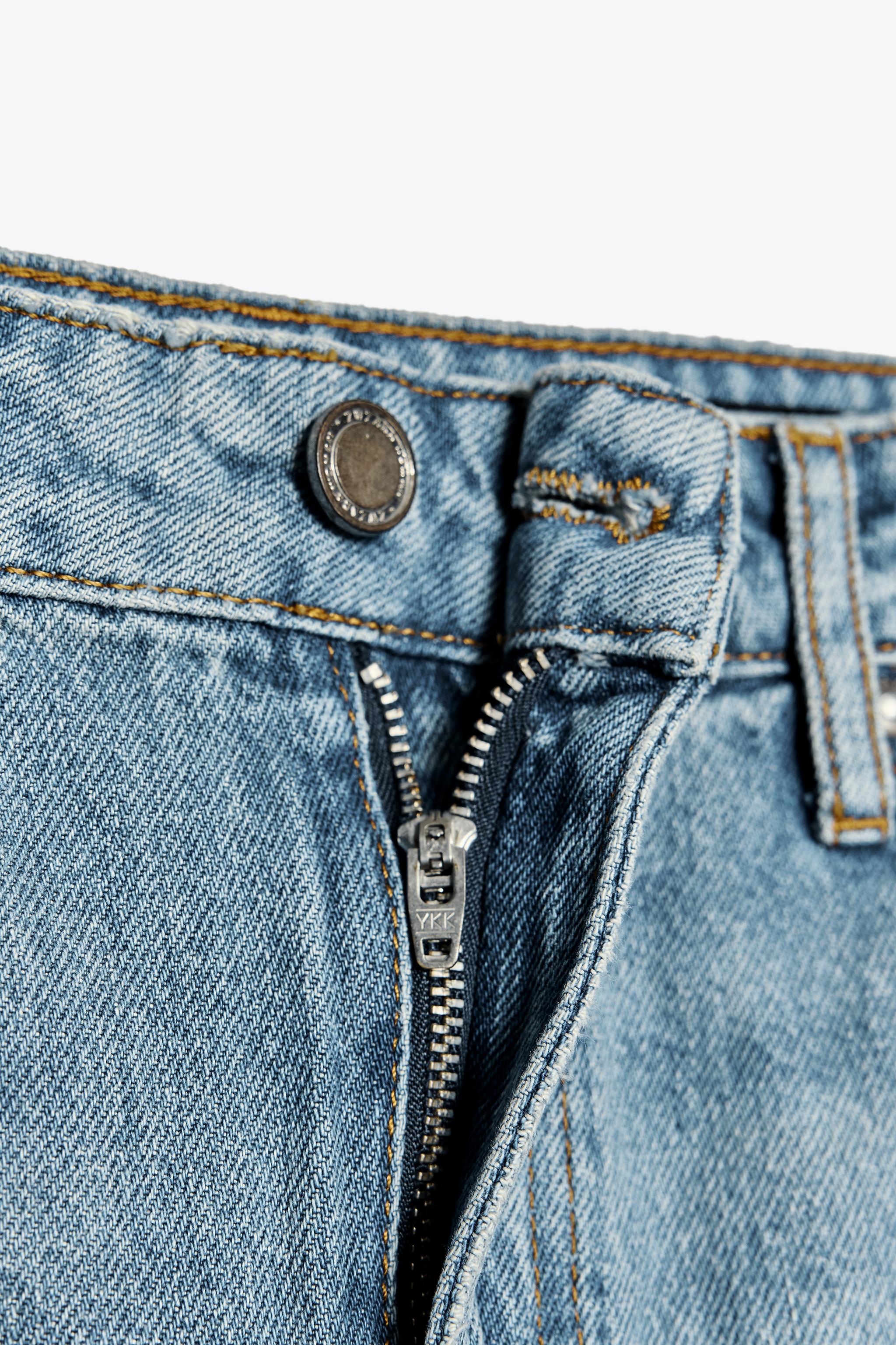 ZW COLLECTION DENIM SKIRT - Blue | ZARA United States
