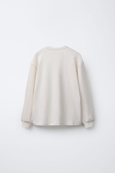 BENSIMON ® X ZARA LABEL T-SHIRT - Oyster-white by Zara - Image 1